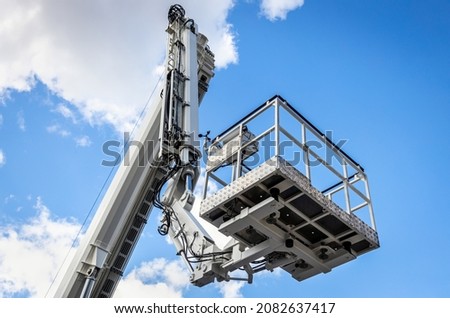Similar – Image, Stock Photo Extinguishing crane in the Deutz port area