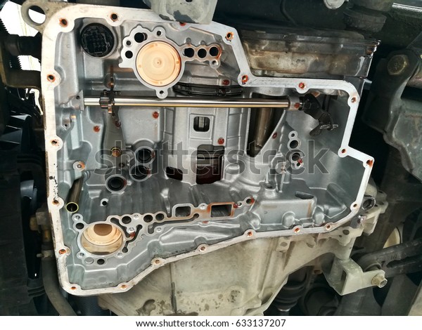 Automatic Transmission\
After Oil Pan Removal For Change Automatic Transmission Fluid and\
Filter.