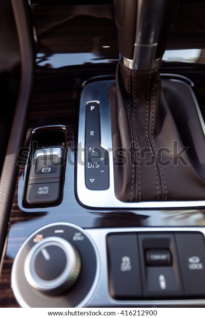 Automatic transmission\
gear shift in car