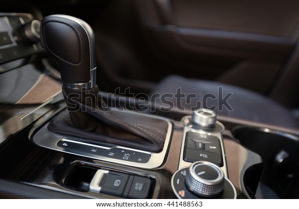Automatic transmission\
gear shift in car