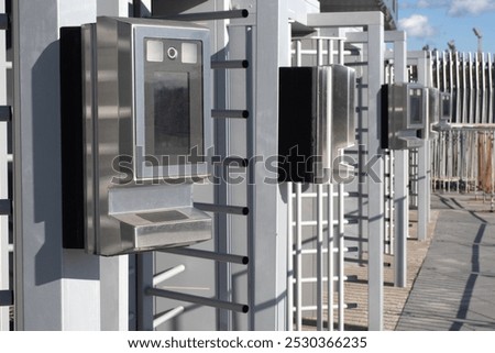 Similar – Image, Stock Photo turnpike Barrier control