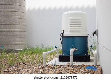 Automatic Water Pump Station Outside The House
