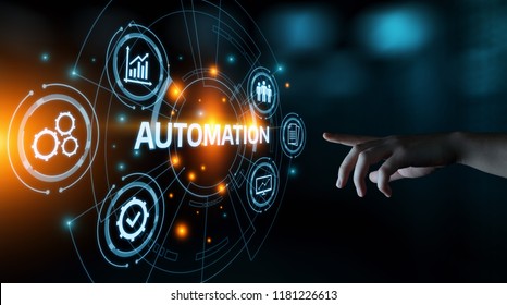 Automation Software Technology Process System Business concept. - Shutterstock ID 1181226613