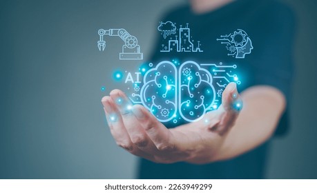 Automation Software Technology Process System Business concept. Digital transformation technology strategy, IoT, internet of things. transformation of ideas in the digital age, machine learning, iot.