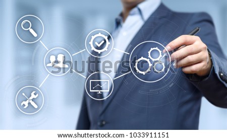 Automation Software Technology Process System Business concept.