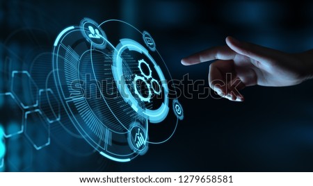 Automation Software Technology Process System Business concept.