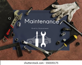 Automobile Car Mechanic Service Maintenance Concept