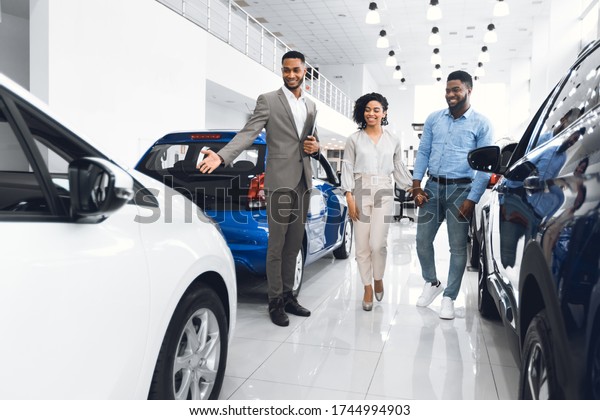 Automobile Seller Showing Luxury Car Consulting Stock Photo (edit Now 