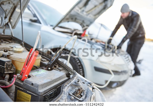 Automobile starter battery problem in winter\
cold weather\
conditions