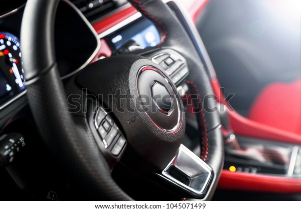 Automotive interior\
steering wheel\
detail