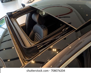 Automotive Sunroof Closeup