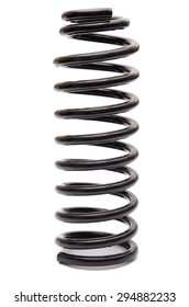 Automotive Suspension Springs On A White Background