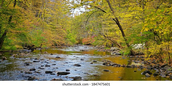 Autumn At Allamuchy Over The Morris Canal