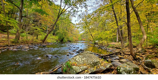 Autumn At Allamuchy Over The Morris Canal