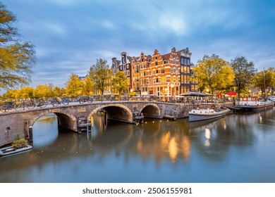 Autumn in Amsterdam, Netherlands.  European Travel to Amsterdam - Powered by Shutterstock