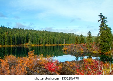 Autumn At Clear Lake, Oregon, USA