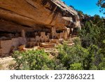 Autumn at Cliff Palace in Mesa Verde National Park in Colorado.