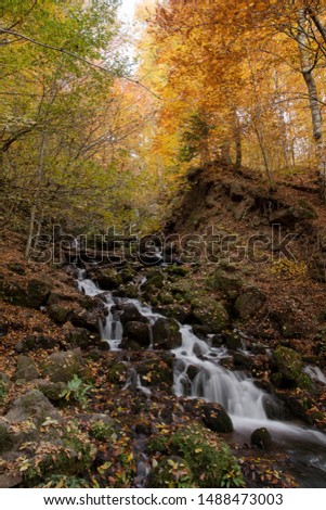 Similar – Herbst in den Pyrenäen