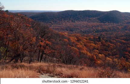 Autumn Colors Changing At Bear Mountain State Park Rockland County, New York.