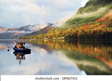 Autumn Colours In Highlands, Scotland, Europe