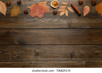 autumn composition frame from leaves - Shutterstock ID 700829170