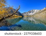 Autumn at Convict Lake, Mammoth Lakes, California, USA.