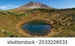 Autumn in Daisetsuzan, Suribachi Pond and Mount Asahi