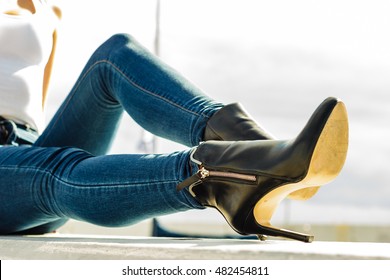 Shoes Denim Images Stock Photos Vectors Shutterstock