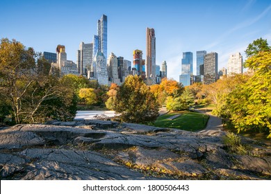 Autumn foliage in Central Park in New York City, USA