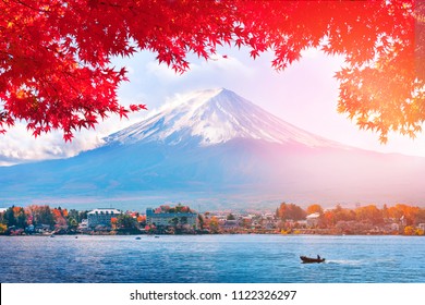 Autumn At Fuji Mountain In Japan