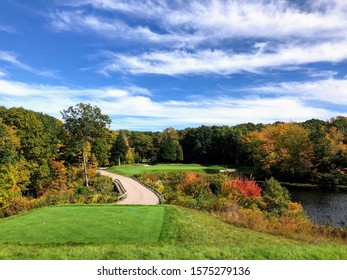 Autumn Golf In Connecticut Landscape