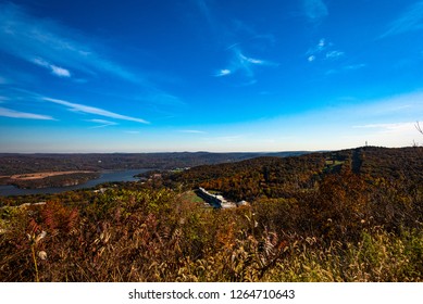 Autumn In Hudson Valley Near West Point, New York, USA