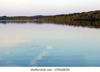 Autumn Ice Pond At Gouldsboro State Park In Pennsylvania