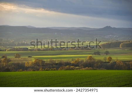 autumn landscape in franconia germany