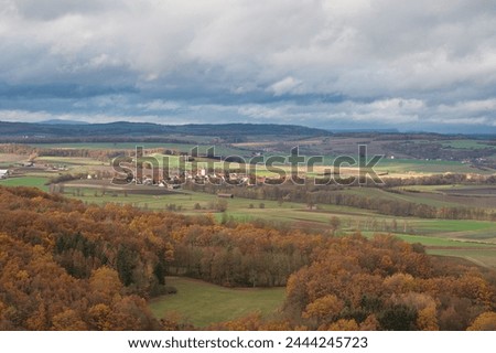 autumn landscape in franconia germany
