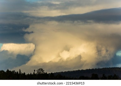 Autumn Landscape In Muonio, Lapland, Finland