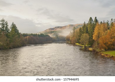 Autumn Landscape Near Dunkeld, Perth And Kinross, Scotland