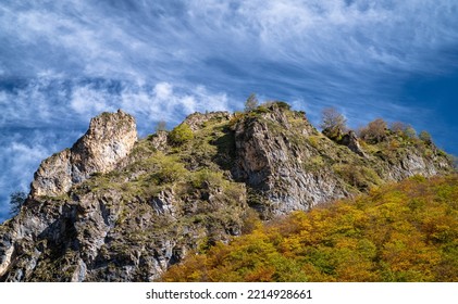 Autumn Landscape In The Pyrenees Mountains