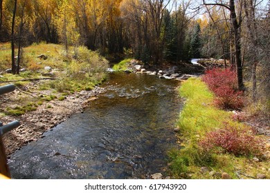 Autumn Landscape; Roaring Fork River Aspen, CO
