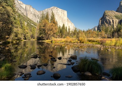 Autumn Landscape In Yosemite National Park, USA.