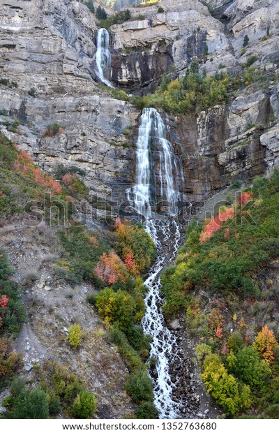 Autumn Leaves Bridal Veil Falls Provo Stock Photo Edit Now