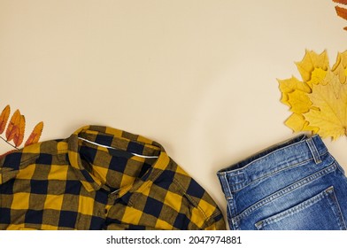 Hojas otoño  jeans