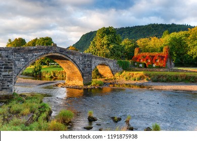 Autumn At Llanrwst Bridge In North Wales