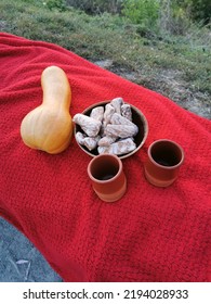 Autumn Mini Picnic On A Bench