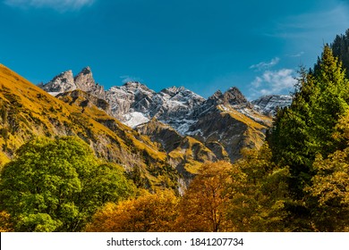 Autumn Mood In The Allgäu Alps Near Oberstdorf