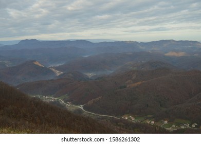 Autumn Morning Landscape, Hrvatsko Zagorje, Croatia