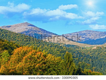 Similar – Foto Bild Ein mit Kakteen bewachsener Hügel erhebt sich pyramidenförmig aus der Wüstenlandschaft