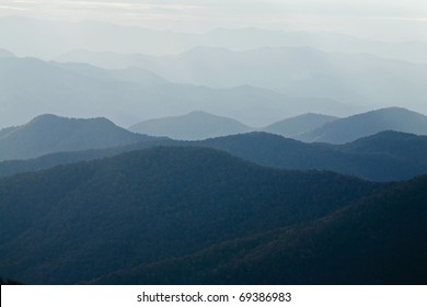 Autumn, Mountain Range, Blue Ridge Parkway, NC