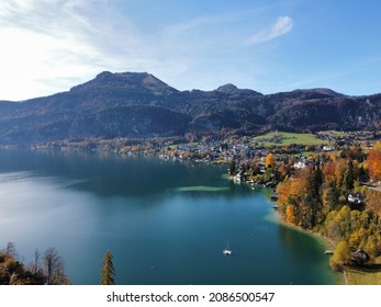 Autumn On Lake Wolfgangsee In Austria