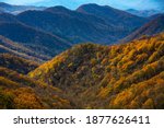 Autumn on Newfound Gap Road in Smoky Mountains National Park North Carolina